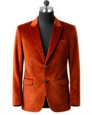 Blazer brown velvet