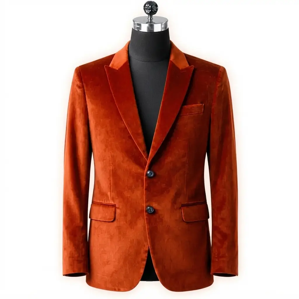 Blazer brown velvet