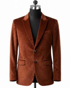 Blazer brown velvet