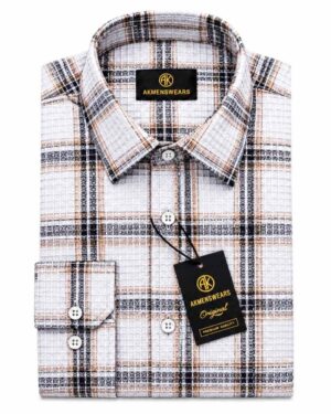 mens-cotton-waffle-check-shirt